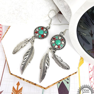 Dangling Feather Earrings