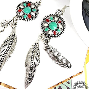 Dangling Feather Earrings