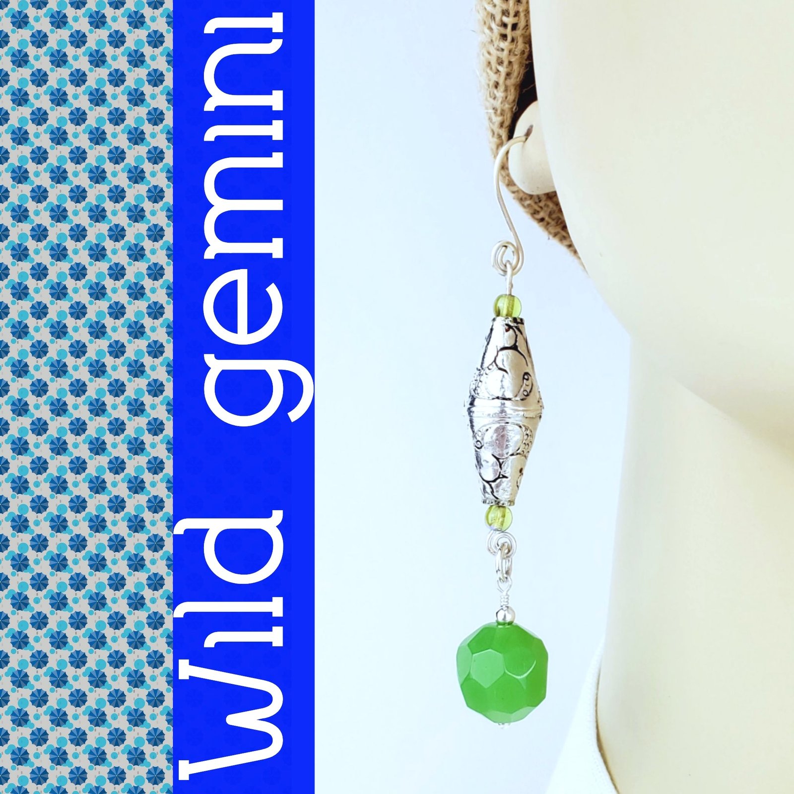 Sterling Silver Tribal Cones Earrings - Image 3