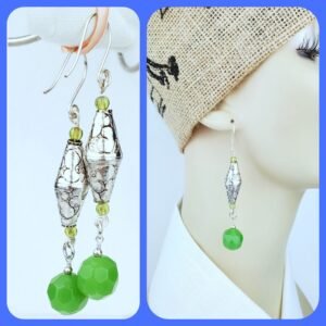 Sterling Silver Tribal Cones Earrings