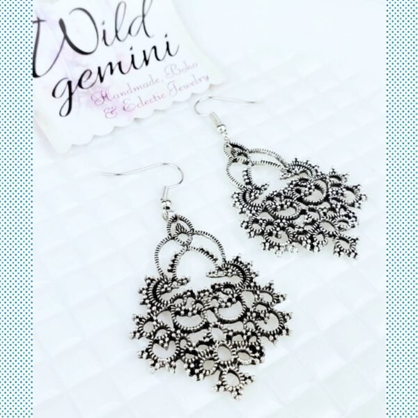 Antique Silver Tribal Earrings